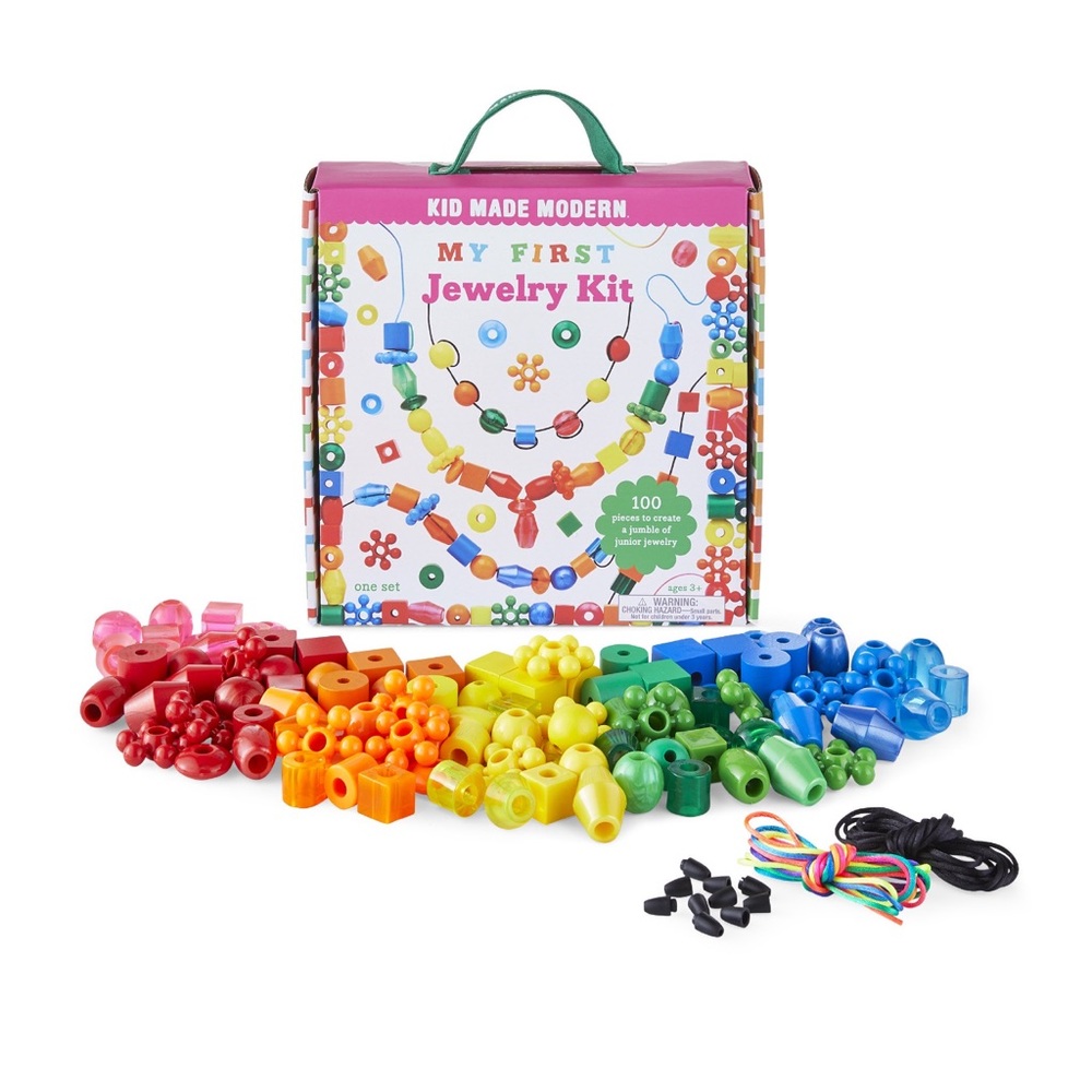 Kid made modern my first jewelry beads making-landing activity kits NWT